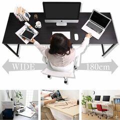 LOWYA　新品未開梱　デスク　180 x 60 cm 　堅牢です　5/5までに引き取ってくださる方の画像