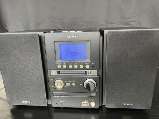 SONY HCD-M35WM システムコンポ SS-CM35 スピーカー 電源確認済み オーディオ機器 MD CD テープ