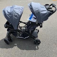 取引中】ベビーカー 二人乗り 2人乗り 二人でゴーDX レインカバー