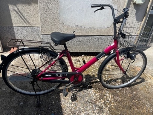 【現状渡し】26インピンク自転車