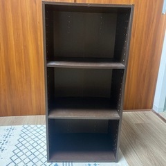 【受け渡し確定】カラーボックス　3段　茶色