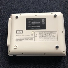 【受付終了】東芝ポータブルDVDプレーヤーの画像