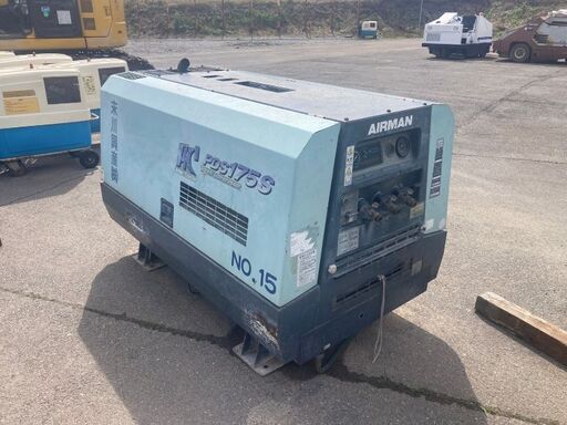 【PDS175SC】2005年製 2,469時間 コンプレッサー エアーマン