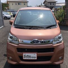 【スバル ステラ 660カスタムR】プッシュスタート スマートキー AUTOエアコン インパネシフト エアロ CD ETC オレンジの画像