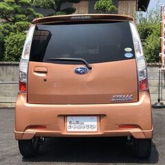 【スバル ステラ 660カスタムR】プッシュスタート スマートキー AUTOエアコン インパネシフト エアロ CD ETC オレンジの画像