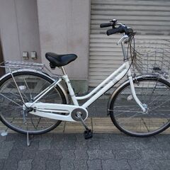 Town Bicycle Advanc[タウン バイシクル アドバンス]26吋 タウンサイクル 内装3段/LEDオート/ホワイト