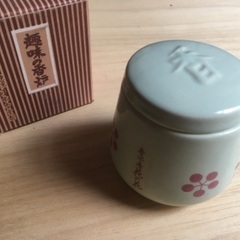 未使用保管品☆陶器　香炉　香立て　蓋付き