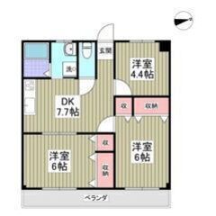 💖初期費用８万円💖東武小泉線「西小泉」駅徒歩31分🌟3DK🎵管理番号「191920」 の画像