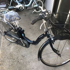 地域限定送料無料 ヤマハ パス ナチュラ 新基準 12,8AH 子供乗せ 紺