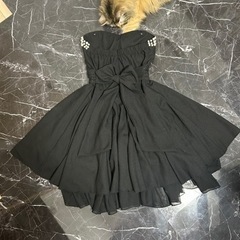 ドレス　黒　パール　最終値下げの画像