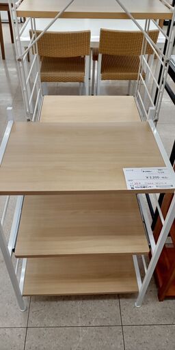 ★ジモティ割あり★ タンスのゲン レンジ台 ライトブラウン H88×D45×W60 クリーニング済み TJ579