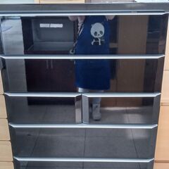 ★ジモティ割あり★ ニトリ チェスト 黒 H132×D46×W8...