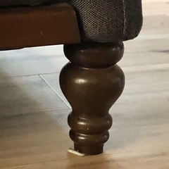 取引中　グレーのソファ　ファブリックの画像