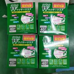マスク　個包装40枚×4箱　リブふわ