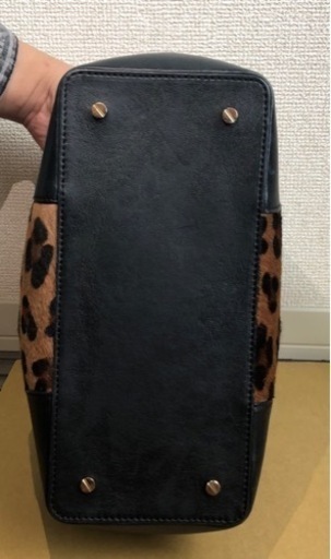 トリーバーチ2way ハンドバッグレオパード　ショルダー紐無し
