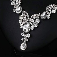 ネックレス ピアス 2点セット 結婚式 パーティー 発表会の画像