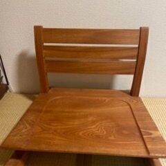 ※取引中【美品】天然木の可愛い座椅子