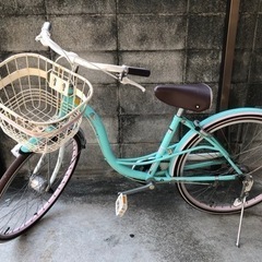 24インチ　女の子用自転車　ライト自動点灯　取引中