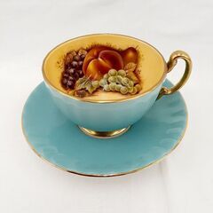 AYNSLEY オーチャードゴールド ティーカップ&ソーサー オ...