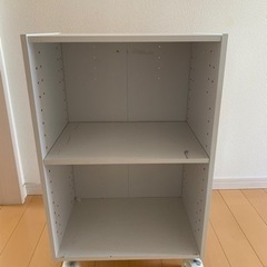 カラーボックス　白　2段　あげます