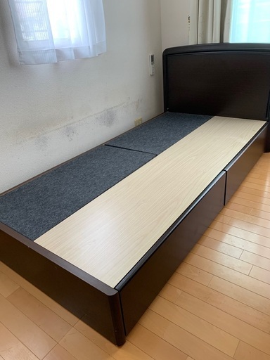 引き出し付きシングルベット