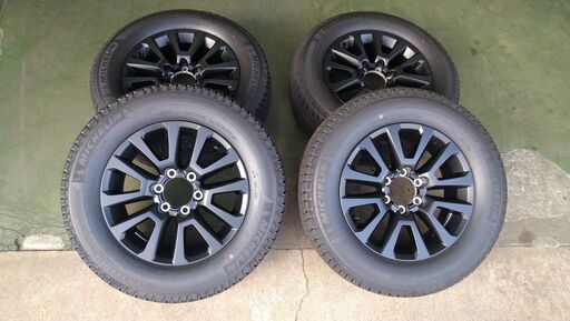 【2023年製 新車外し】トヨタ 150 プラド マットブラックエディション 純正 18インチ　ホイール/タイヤ 4本セット！