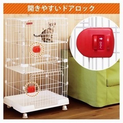 猫用 ケージ 三段の画像