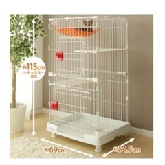 猫用 ケージ 三段の画像