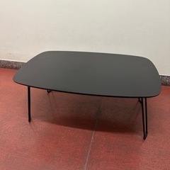 山善製鏡面テーブル黒の画像