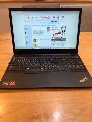 美品　thinkpad  E595  爆速SSD搭載　アルミボディ