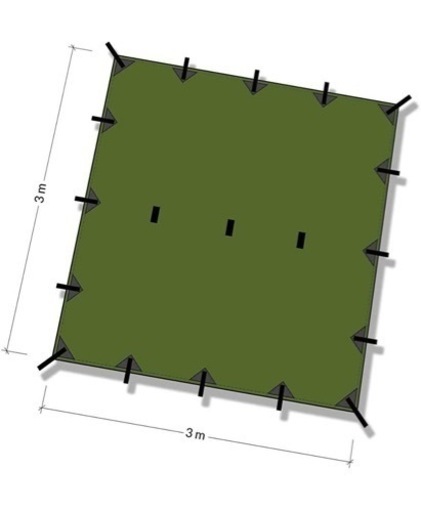DDタープ　3×3m