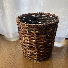 竹かご　観葉植物用
