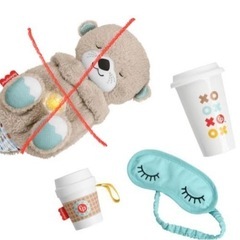 美品　フィッシャープライス　ラトル&タンブラー&アイマスク