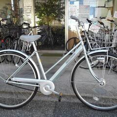 中古自転車２５４５　前後タイヤ新品！　２７インチ　ギヤなし　LEDオートライト
