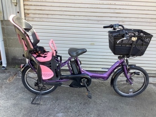 52ヤマハ新機種電動アシスト自転車pas kiss20インチ パープルアルミボディー