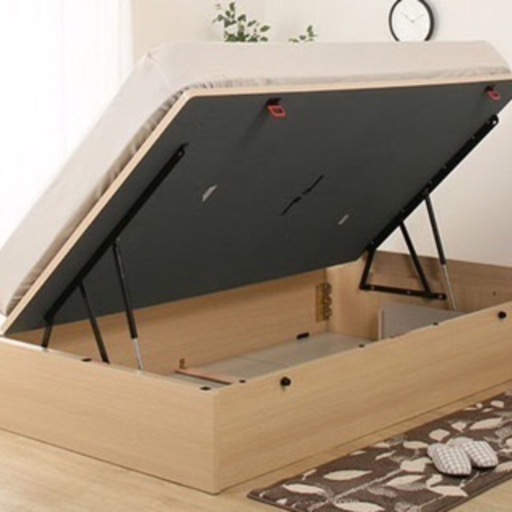 ニトリ　12万円相当ダブルベッドフレームとマットレスのセット