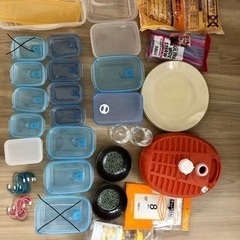 プラスチック製品、湯たんぽ、グラス、小皿