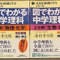 無料　図でわかる中学理科　２冊　物理・化学／生物・地学