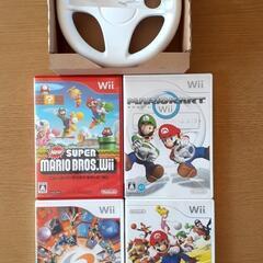任天堂 Wii 本体セット＋ソフト4本の画像