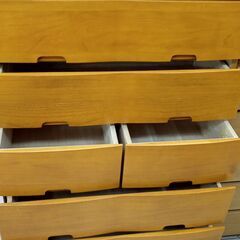 ★ジモティ割あり★  チェスト 茶 H125×D40×W80 クリーニング済み TJ585の画像