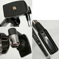 カメラ用品 キング 三脚 トライアングル8 小型 8段 パンハンドル付き雲台 ブラック 黒 ☆ PayPay(ペイペイ)決済可能 ☆ 札幌市 豊平区 平岸の画像