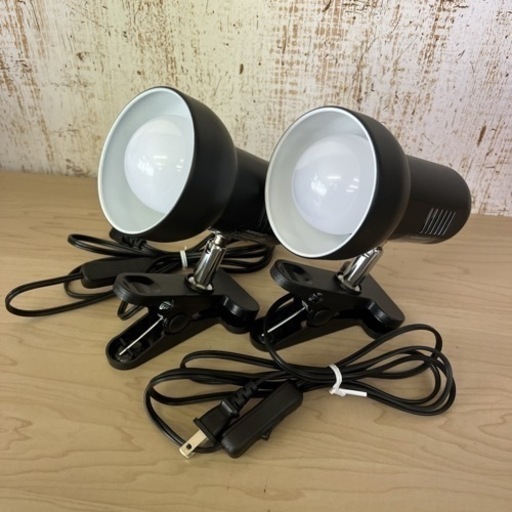 2点セット ASSUEI LEDデスクライト クリップライト E26 360°回転 ランプ