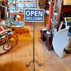 アイアン 看板 オープン＆クローズスタンド OPEN＆CLOSE...