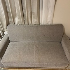 2人掛け　ソファ　グレー