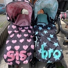 コサット(cosatto)　ベビーカー　シスブロ5 男女双子用　...