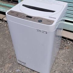 値下げ★シャープ 全自動洗濯機 6.0㎏ ES-GE6F-T 2022年 ES-GE6F