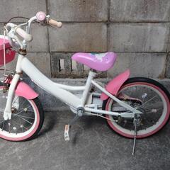 子供用自転車 ディズニー プリンセス 16 (ピンク) 6107 調整済
