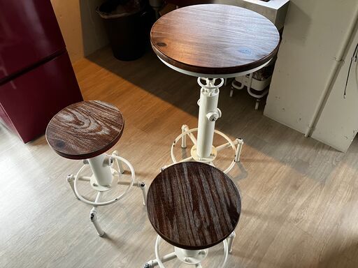 ルフト バーテーブル バーチェア 3点セット昇降式 おしゃれモダン インダストリアル カウンター LUFT ルフト 新生活