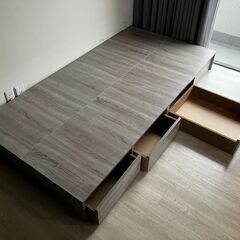 ベッド 収納付きベッド フィッツ フレームのみ ベット シングル...
