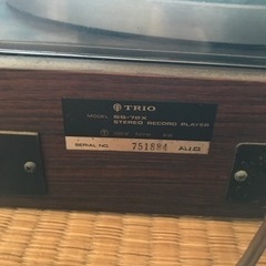 【〆切間近】ターンテーブル・レコードプレーヤー・スピーカー四点セットSS-72X の画像